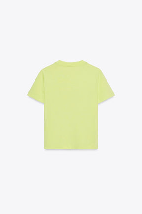 WASHED SLOGAN T-SHIRT