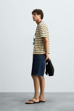 JACQUARD STRIPED T-SHIRT - Image 4