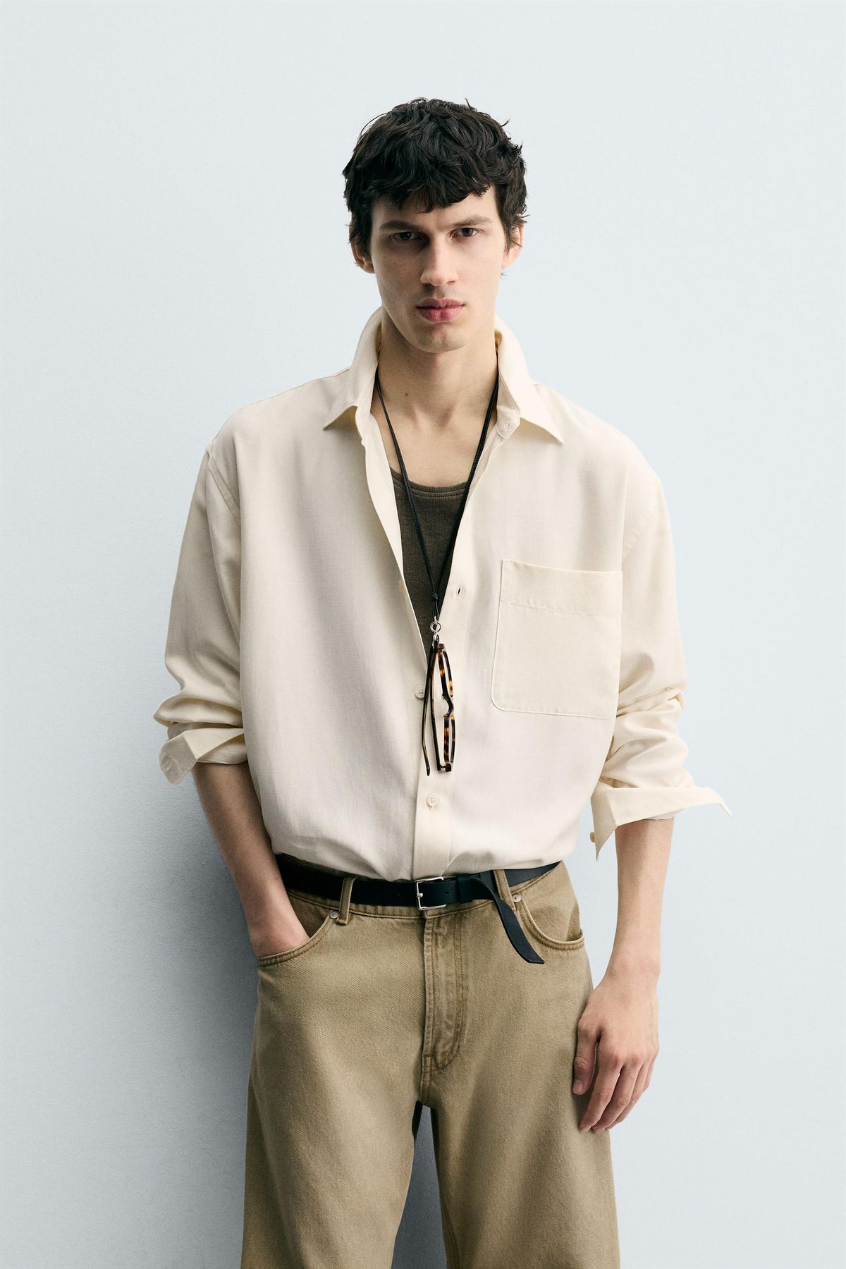 RELAXED FIT FLOWING SHIRT - Image 2