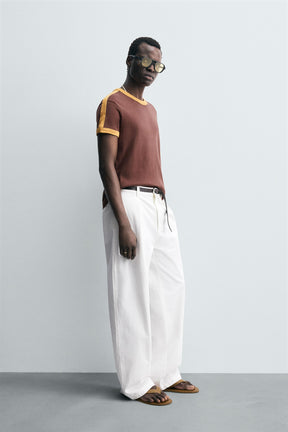 CONTRAST STRIPE T-SHIRT - Image 4