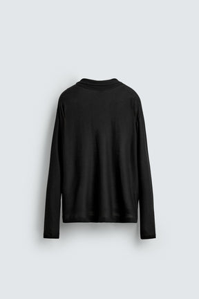 SEMI-SHEER LYOCELL POLO SHIRT - Image 7