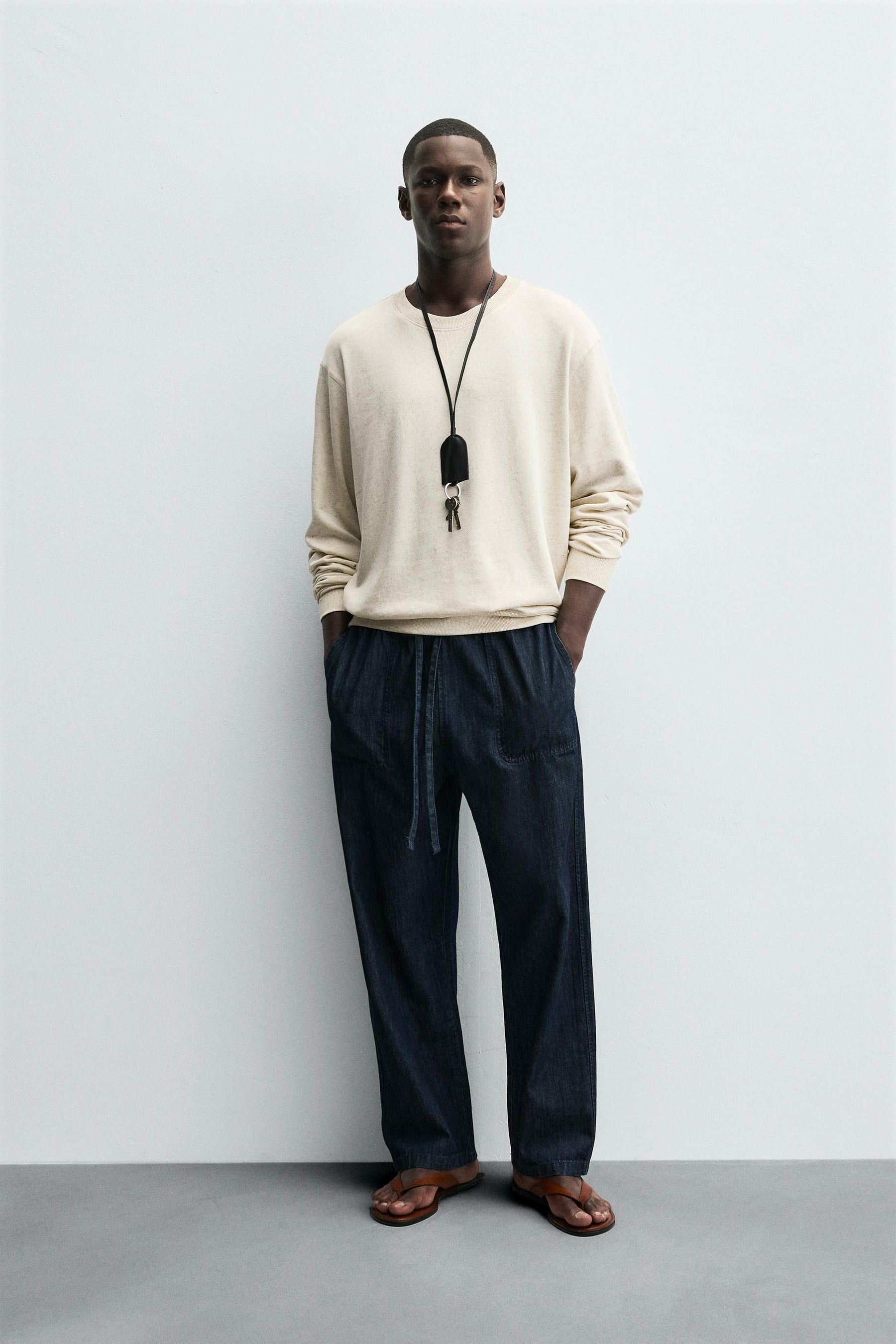 SOFT CREW NECK SWEATSHIRT - Image 1