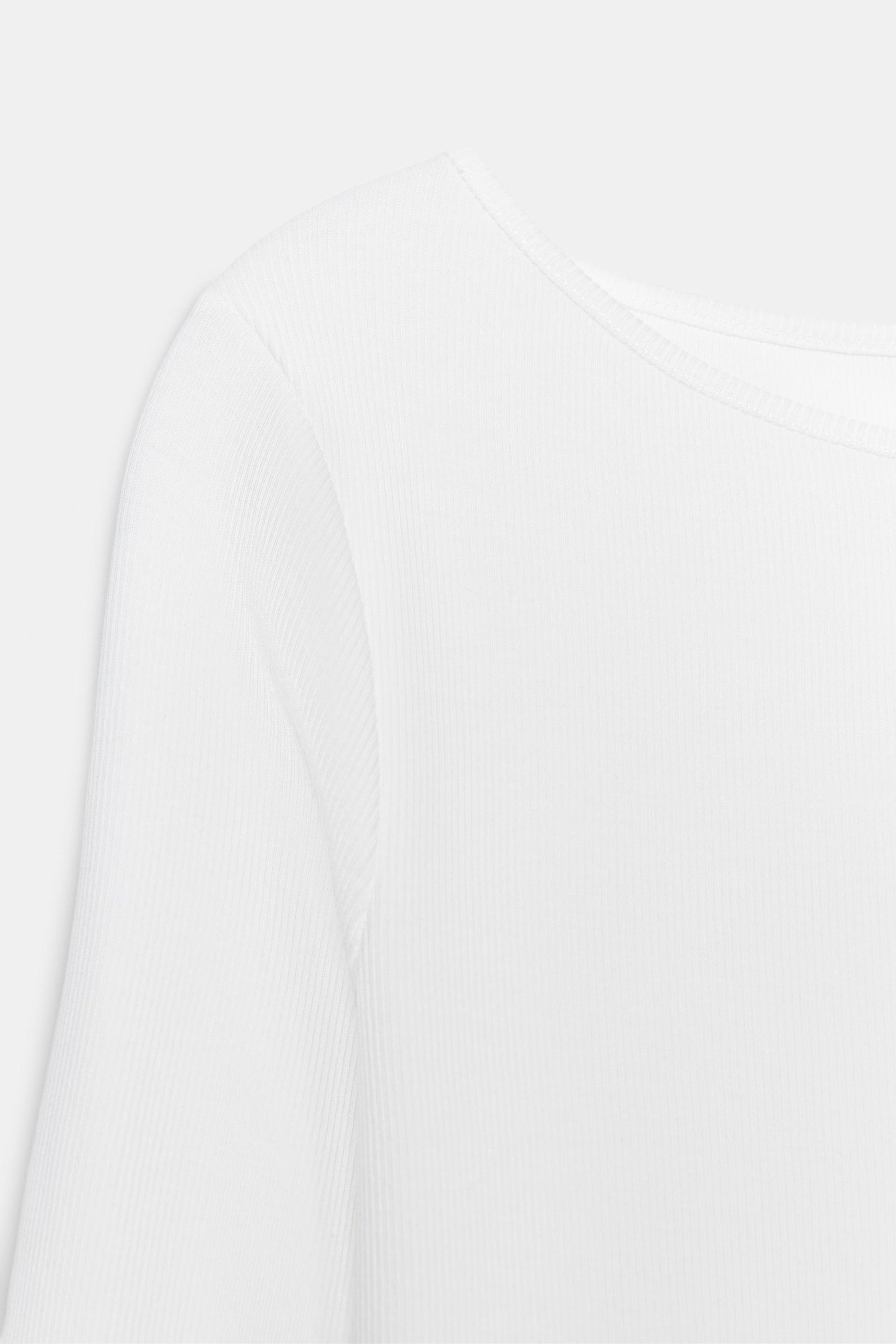 COTTON BOAT NECK SHIRT