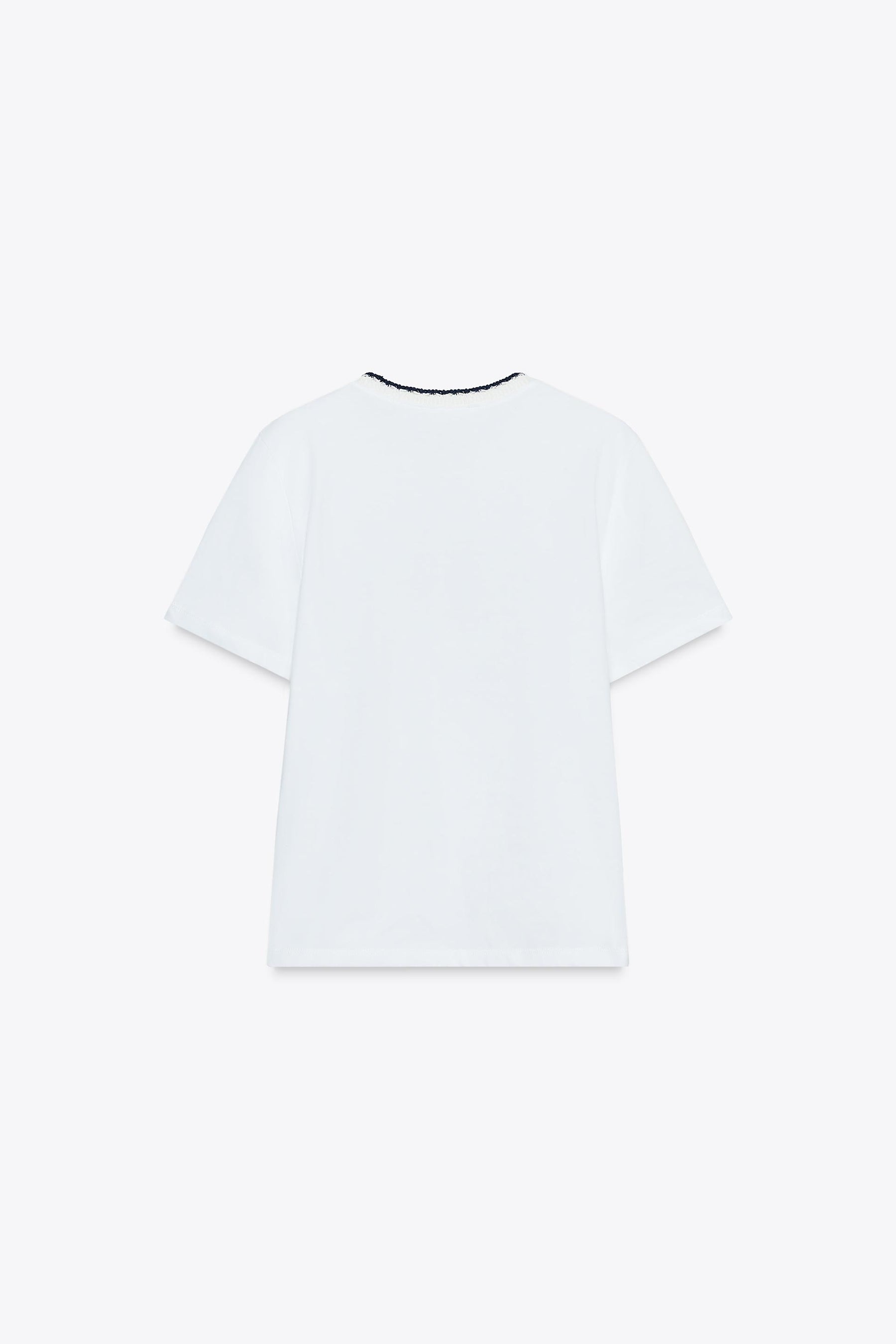 CHUNKY KNIT SLOGAN T-SHIRT