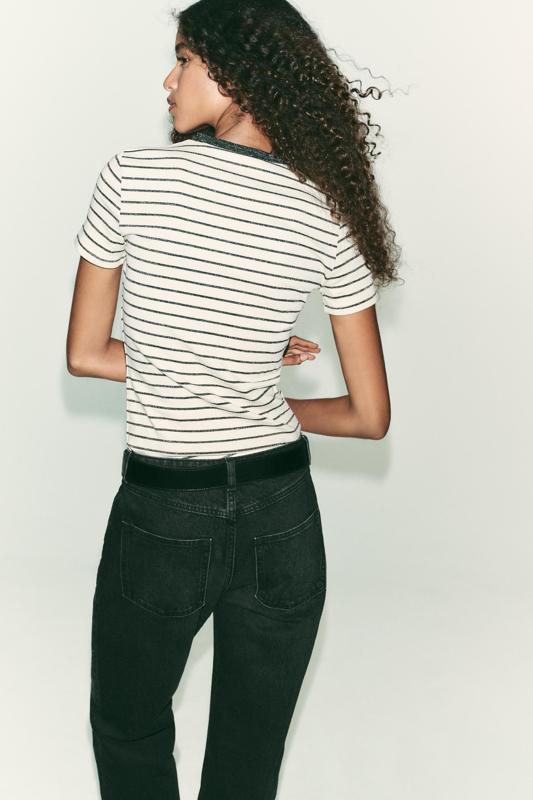 METALLIC CHUNKY KNIT SHIRT