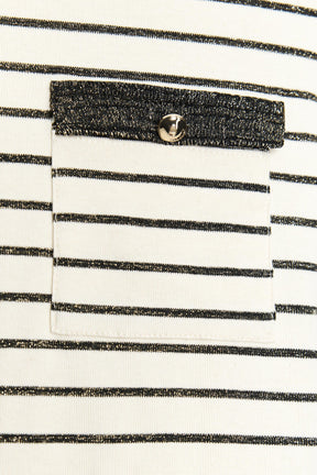 METALLIC CHUNKY KNIT SHIRT