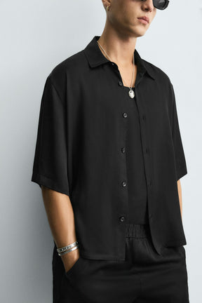 SATIN RELAXED FIT SHIRT - Image 6