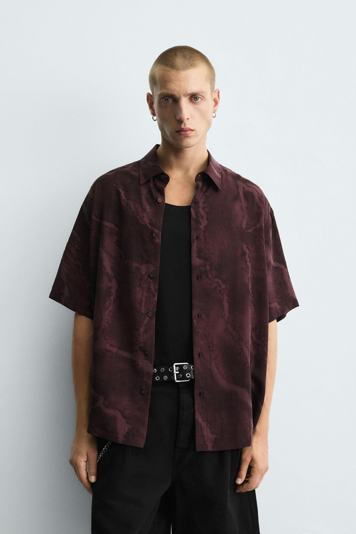 FLOWING TIE-DYE PRINT SHIRT - Image 2