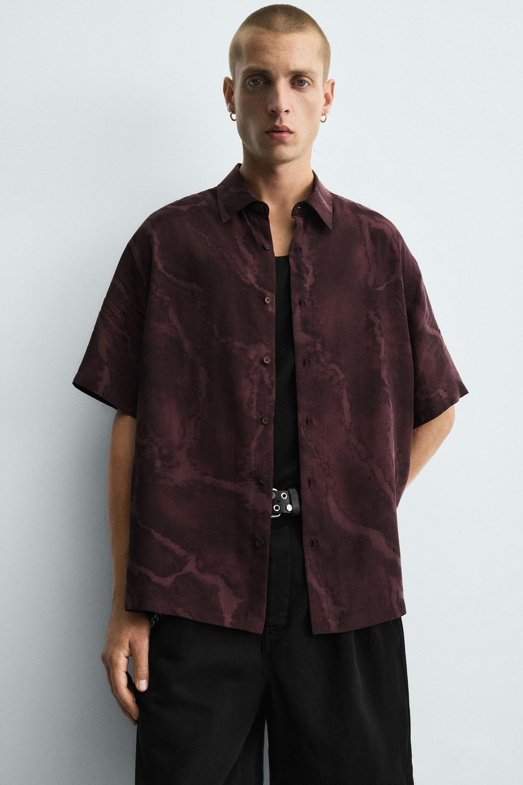 FLOWING TIE-DYE PRINT SHIRT - Image 5