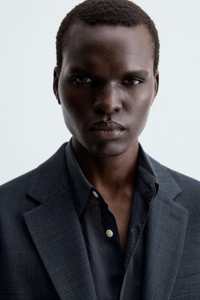 TEXTURED SUIT BLAZER - Image 6