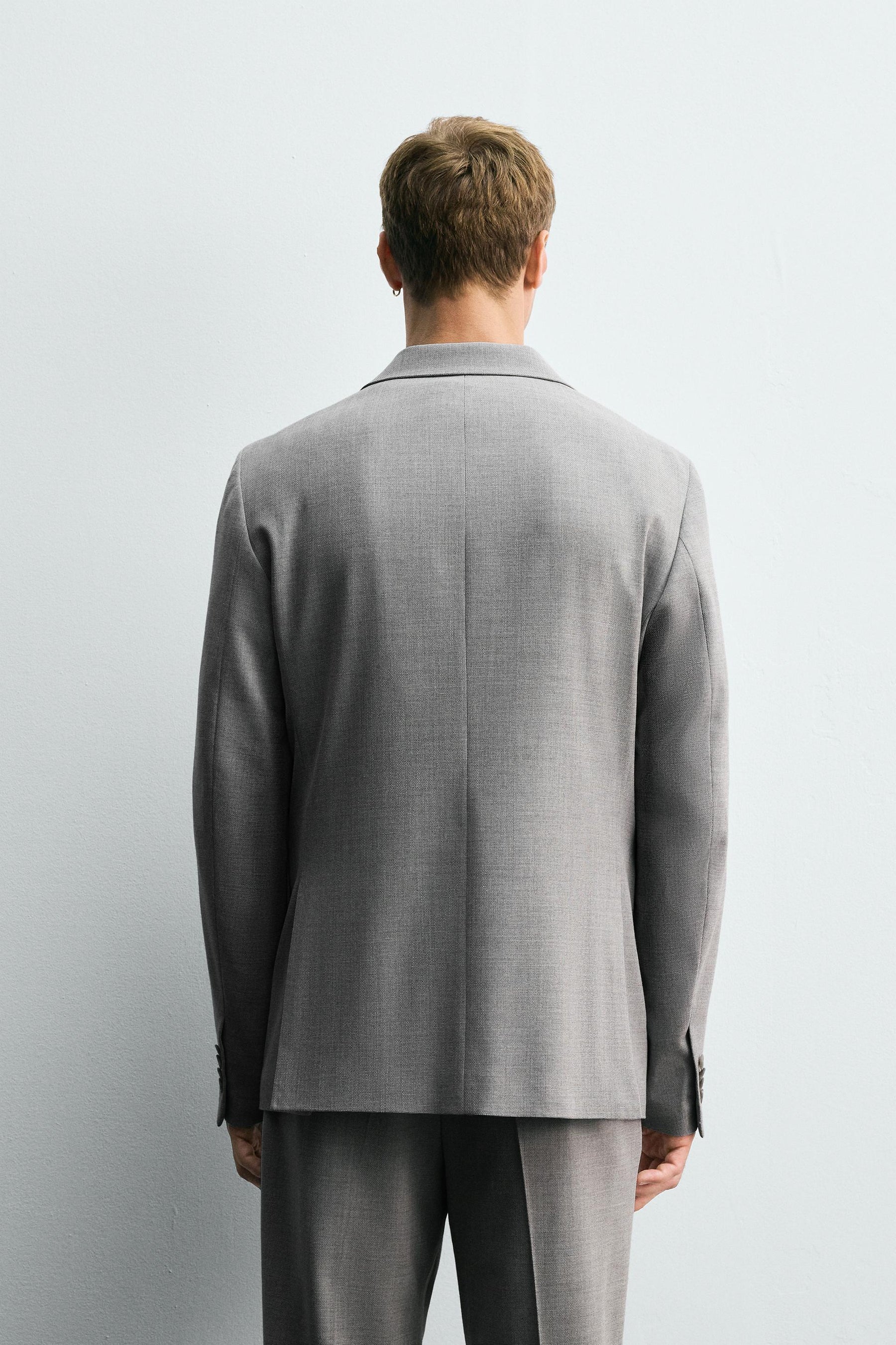 TEXTURED SUIT BLAZER - Image 3