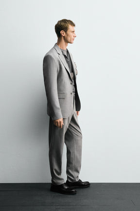 TEXTURED SUIT BLAZER - Image 4