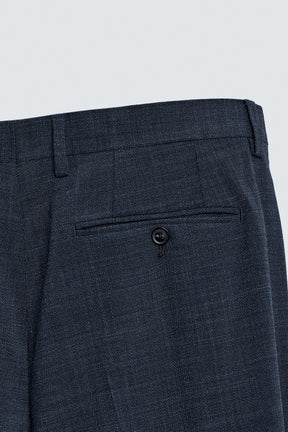 TEXTURED SUIT TROUSERS - Image 7