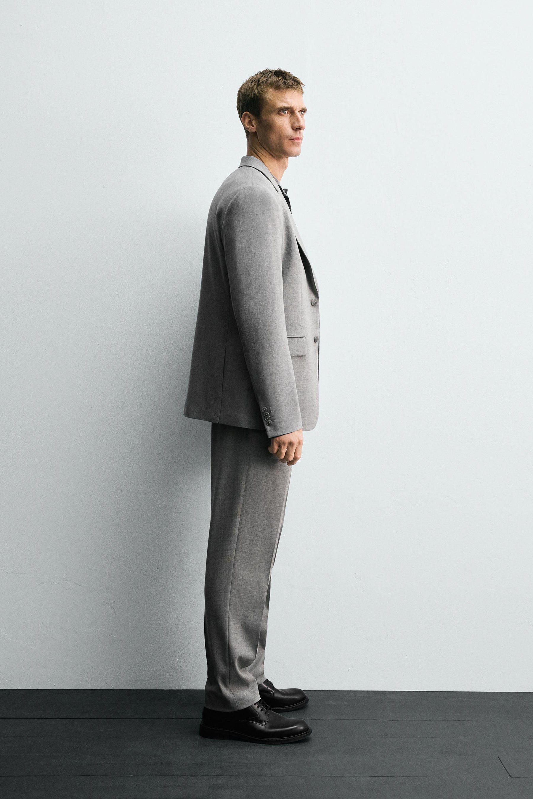 TEXTURED SUIT TROUSERS - Image 4