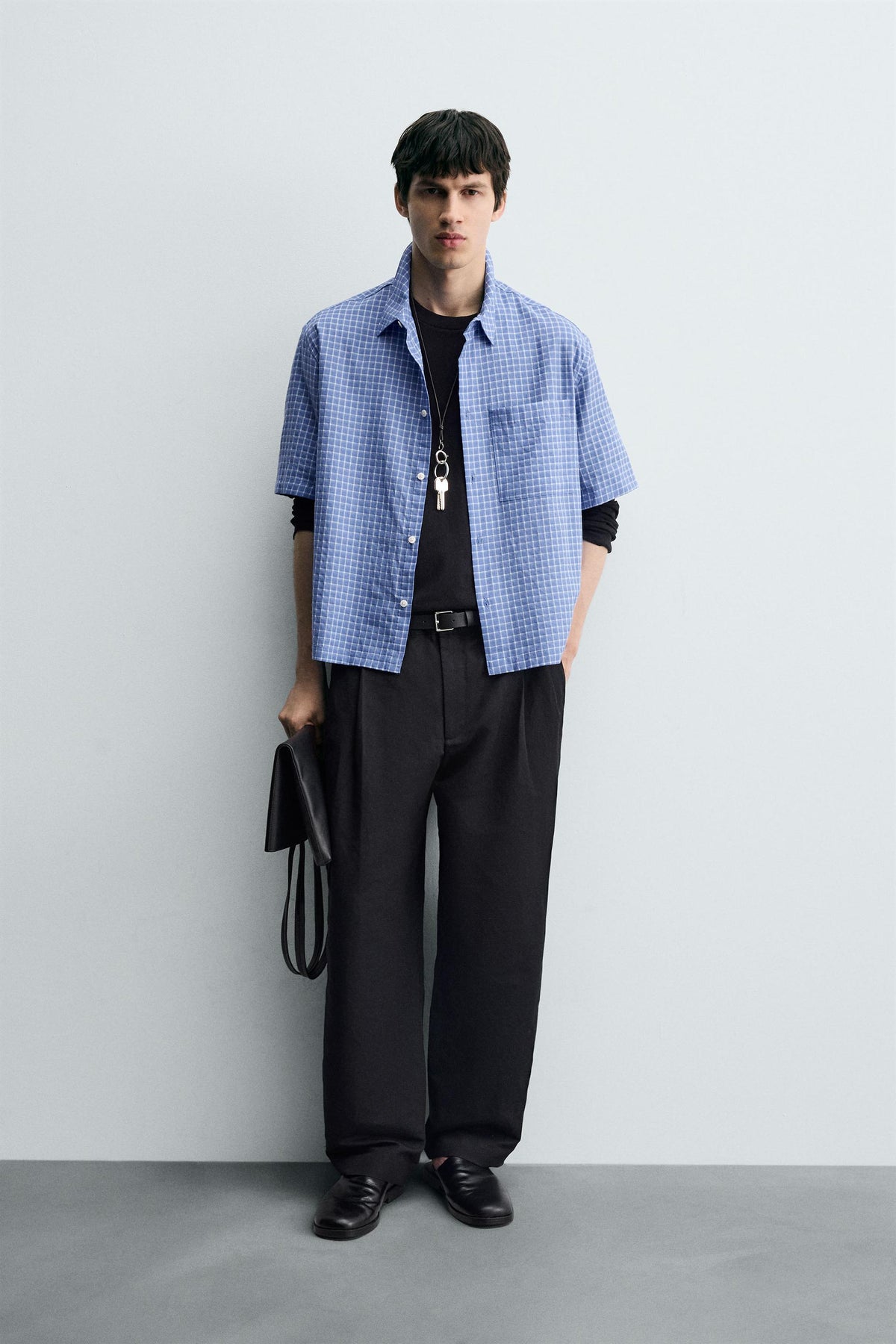 BOXY FIT CHECK SHIRT - Image 1