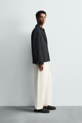 WOOL ZIP-UP OVERSHIRT - Image 4