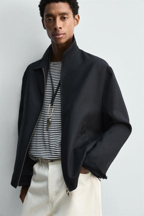 WOOL ZIP-UP OVERSHIRT - Image 6