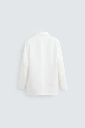 RELAXED FIT LINEN BLAZER - Image 8