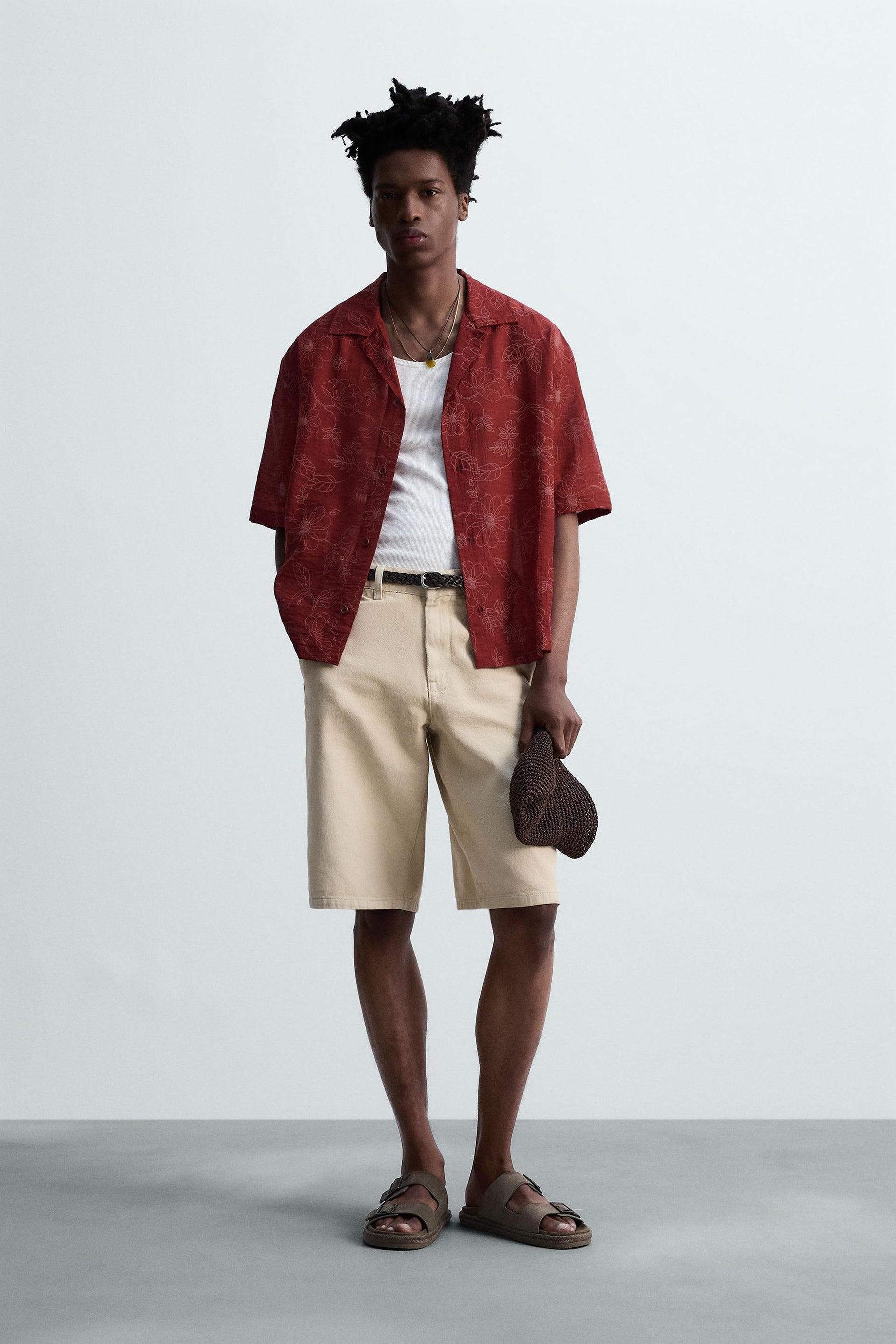 FLORAL TEXTURED SHIRT © OTIS KWAME KYE QUAICOE - Image 1