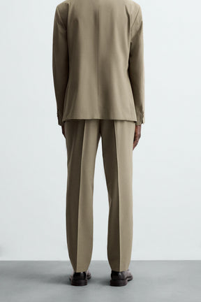 TEXTURED SUIT TROUSERS - Image 3