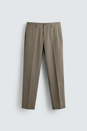 TEXTURED SUIT TROUSERS - Image 5