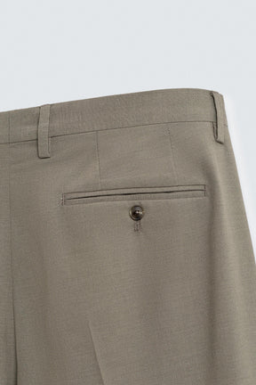 TEXTURED SUIT TROUSERS - Image 8