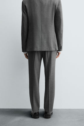 CHECK SUIT TROUSERS - Image 3