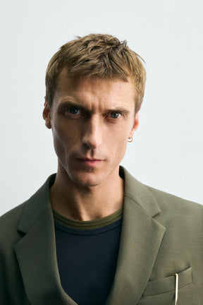 DOUBLE-BREASTED WOOL SUIT BLAZER - Image 6