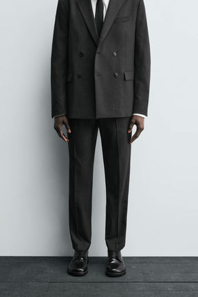 SLIM FIT SUIT TROUSERS - Image 2