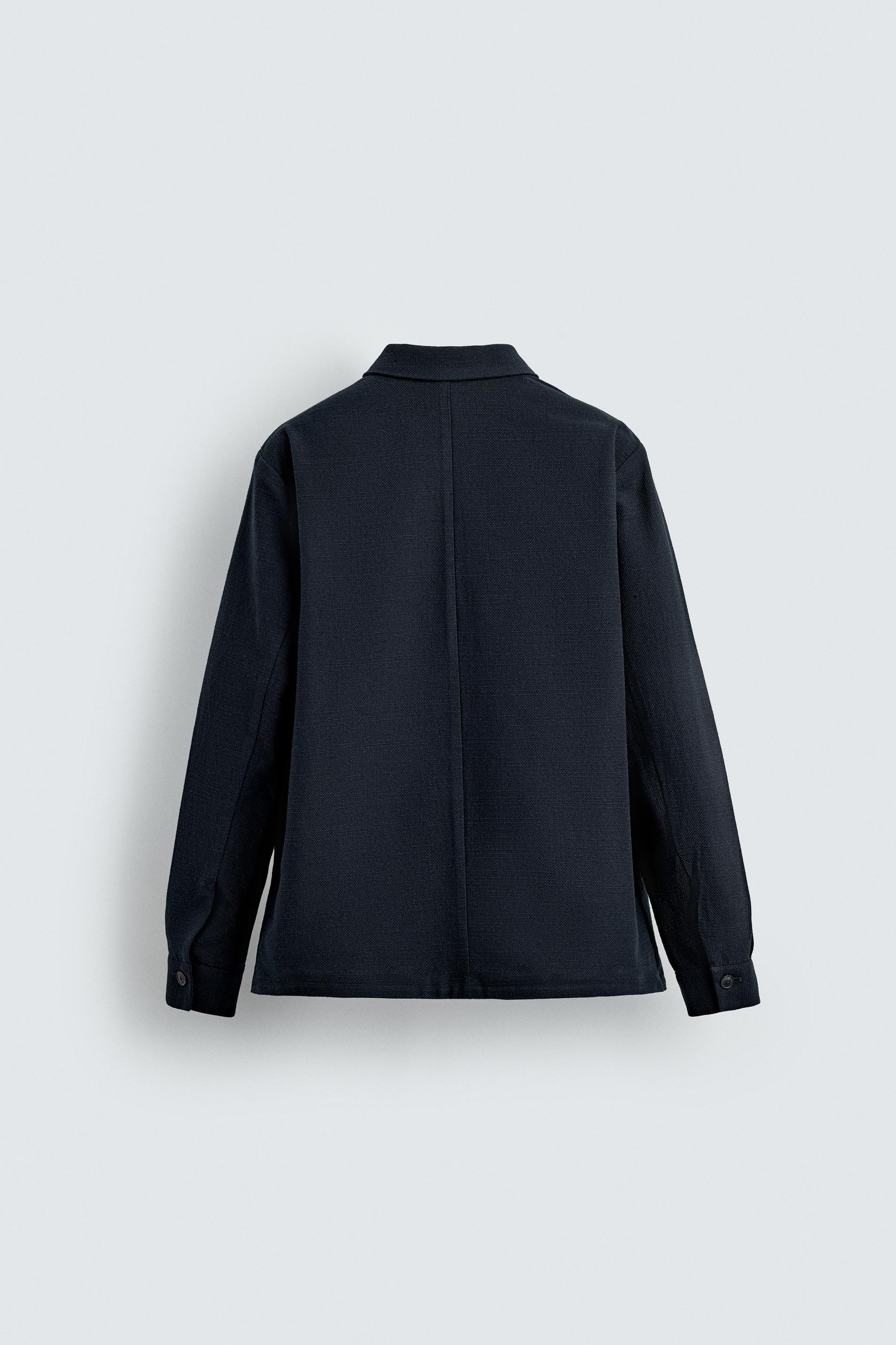 TEXTURED REGULAR FIT OVERSHIRT - Image 8