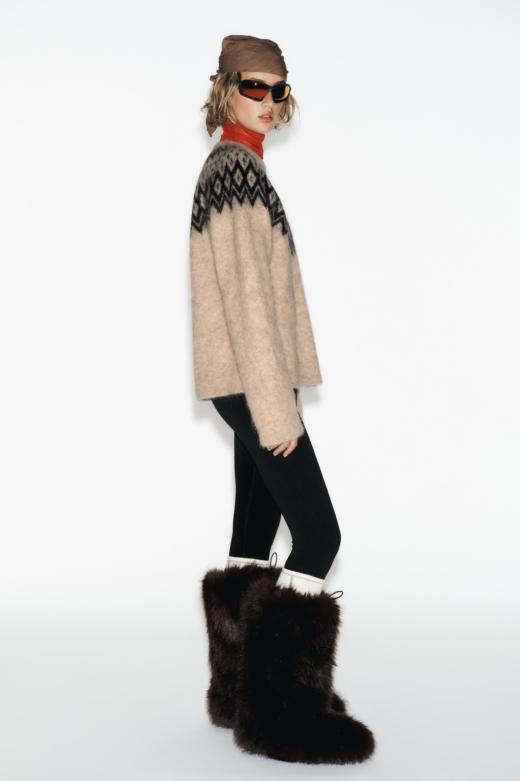 Alpaca Jacquard Ski Jumper