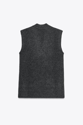 LONG WOOL BLEND VEST - Image 4