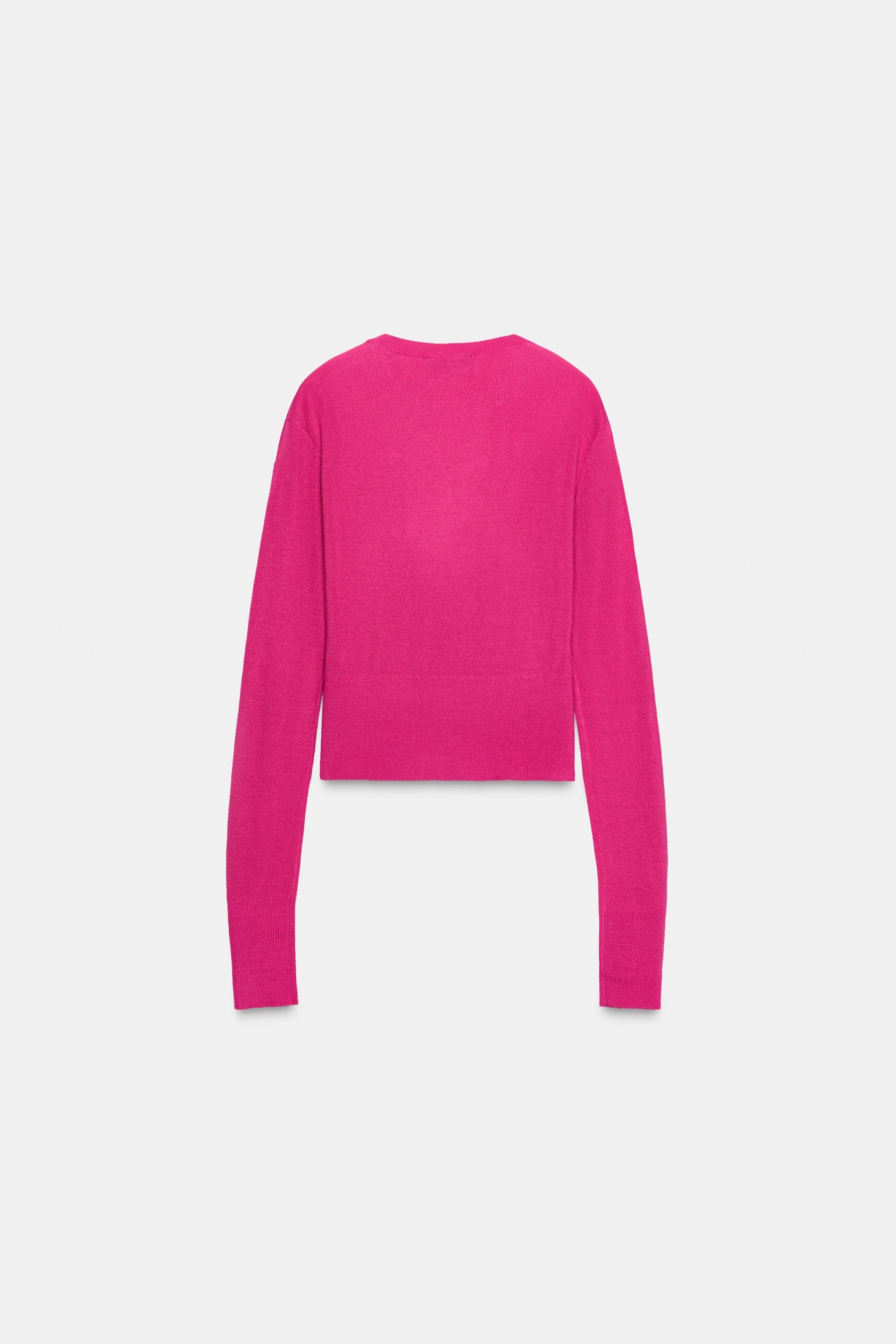 PLAIN KNIT WOOL JUMPER - Image 4