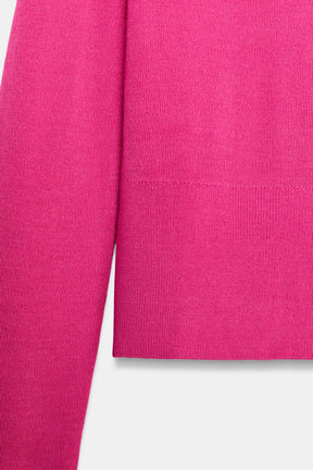 PLAIN KNIT WOOL JUMPER - Image 5