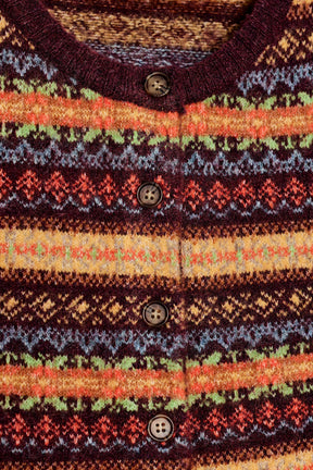 CROPPED JACQUARD KNIT CARDIGAN - Image 7