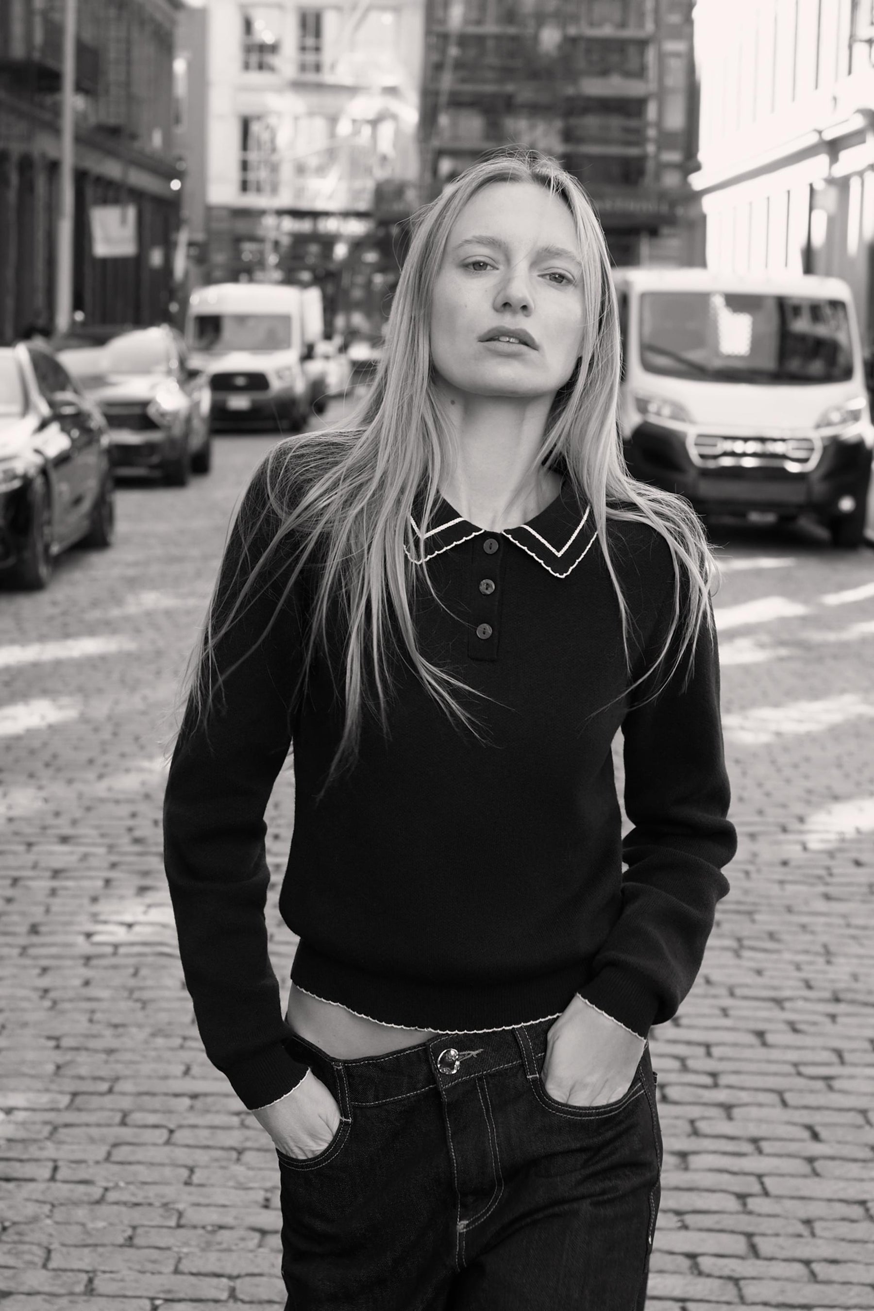 Knit Polo Shirt with