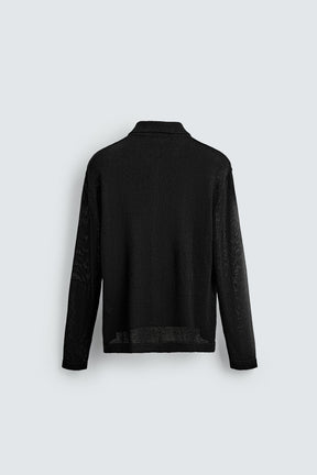 RELAXED FIT KNIT OVERSHIRT - Image 7