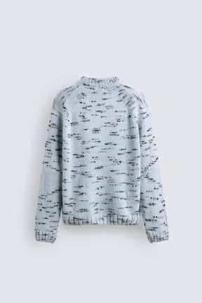 CONTRAST TEXTURED JUMPER - Image 7