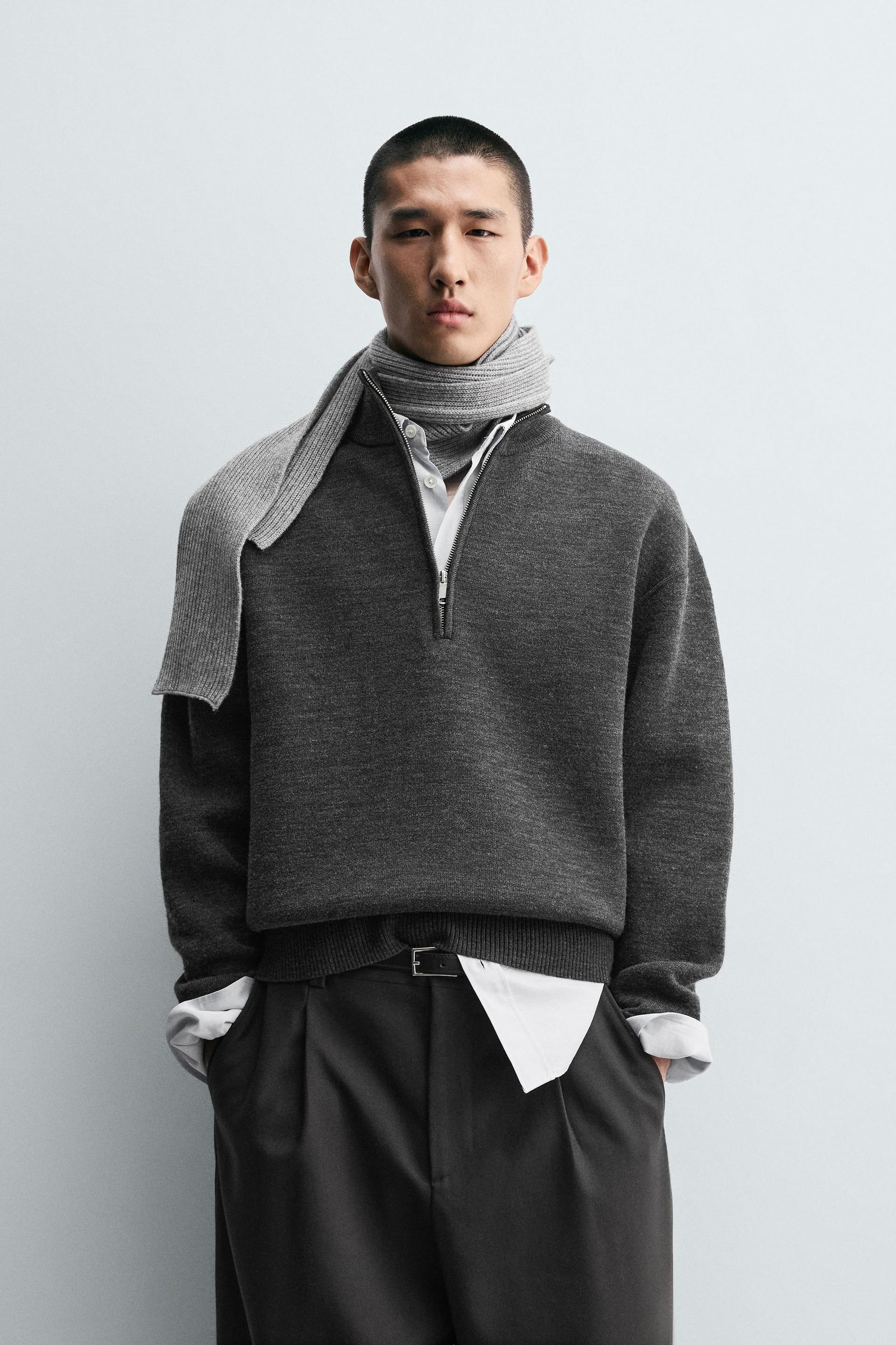 Zip Collar Pullover