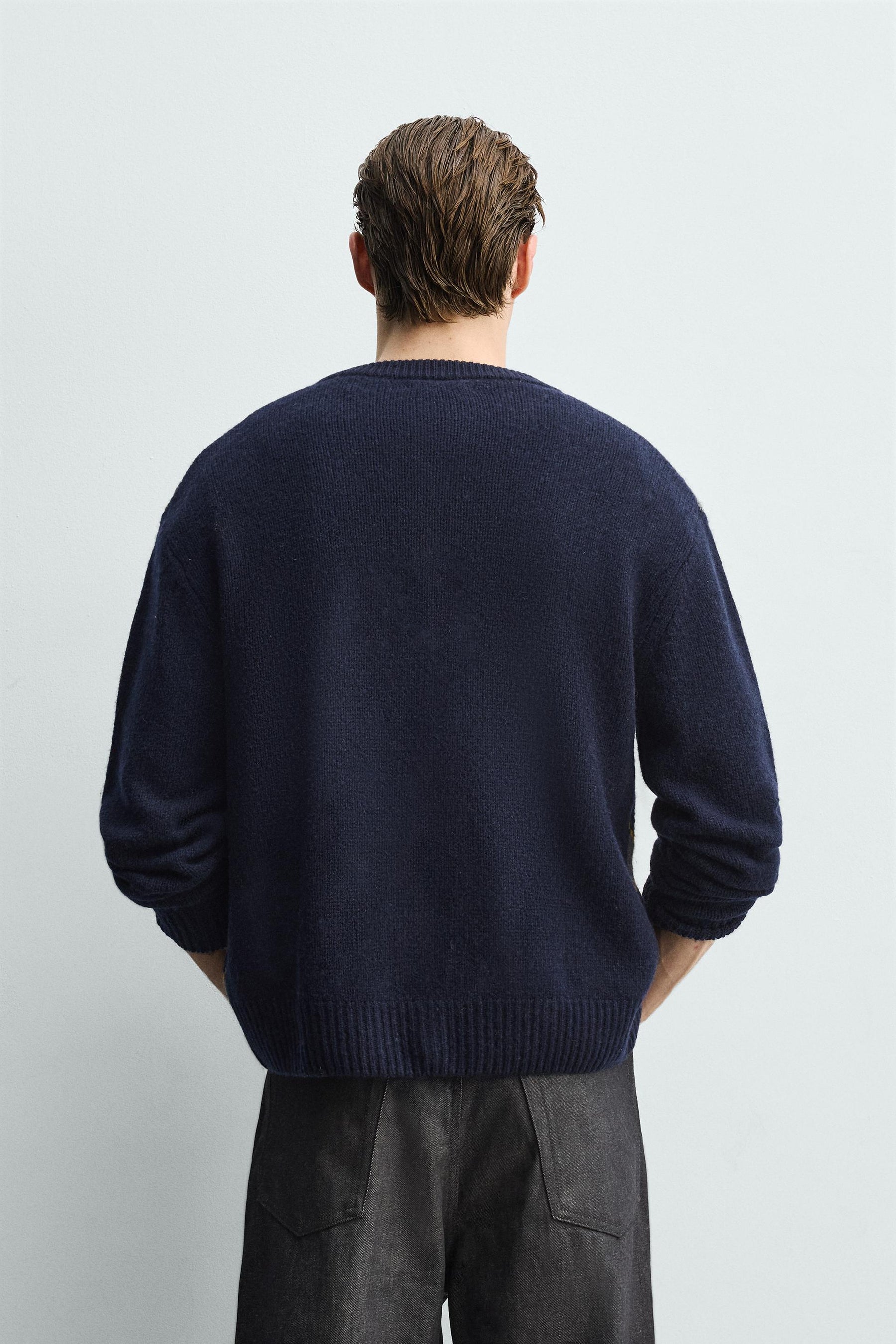 Wool Diamond Cardigan