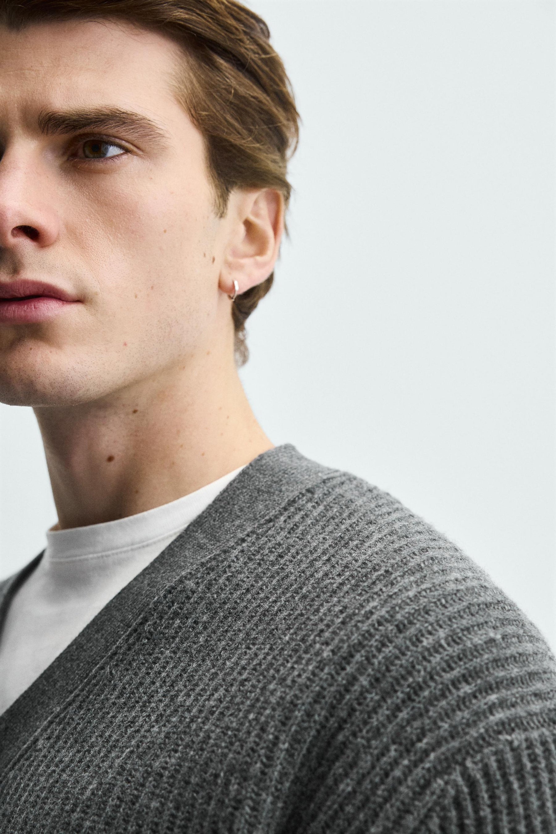 Textured Wool Cardigan