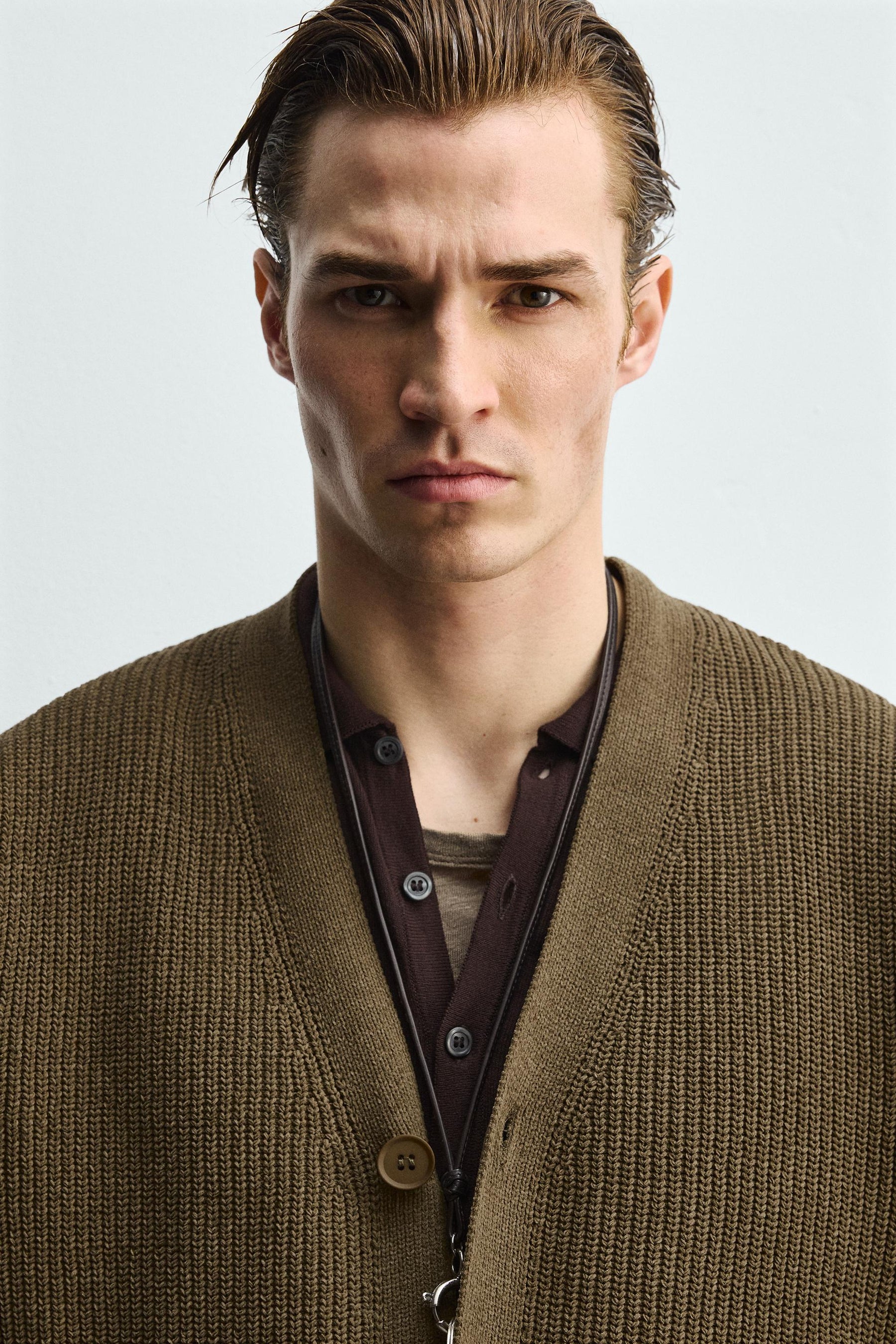 Textured Relaxed Cardigan