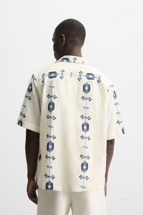 CONTRAST JACQUARD SHIRT - Image 3