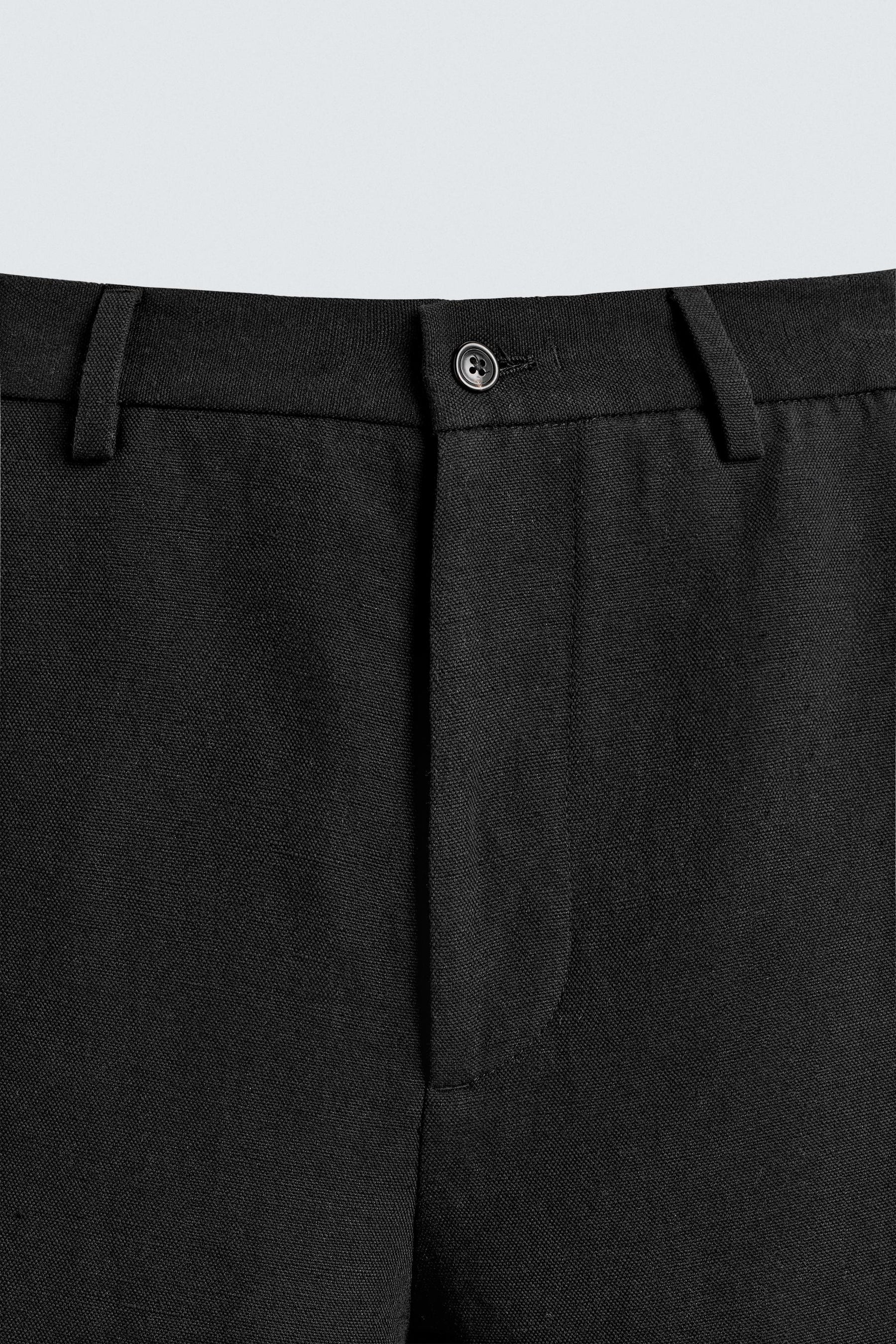 COTTON/LINEN SUIT TROUSERS - Image 9