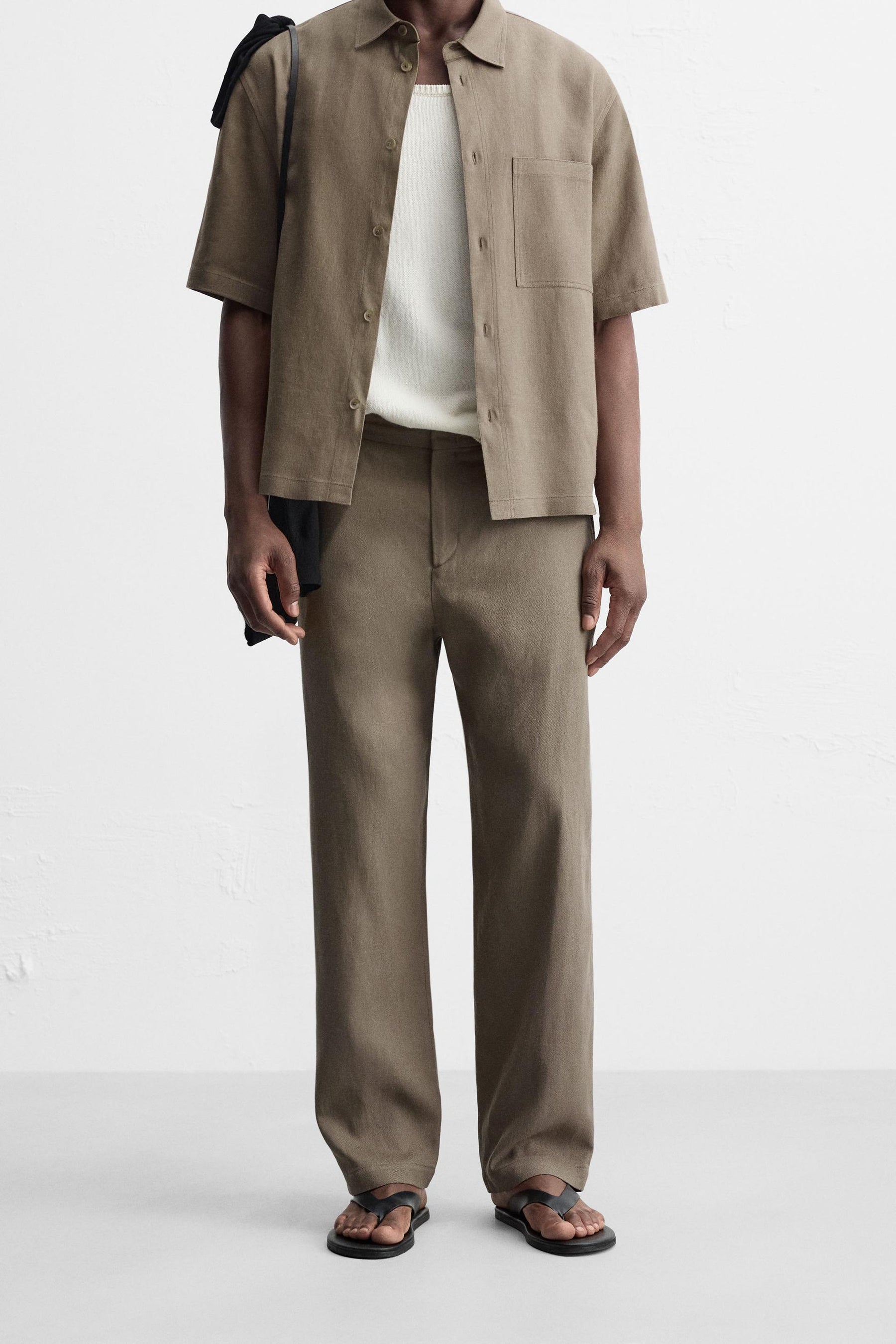 VISCOSE-JUTE TROUSERS - Image 2