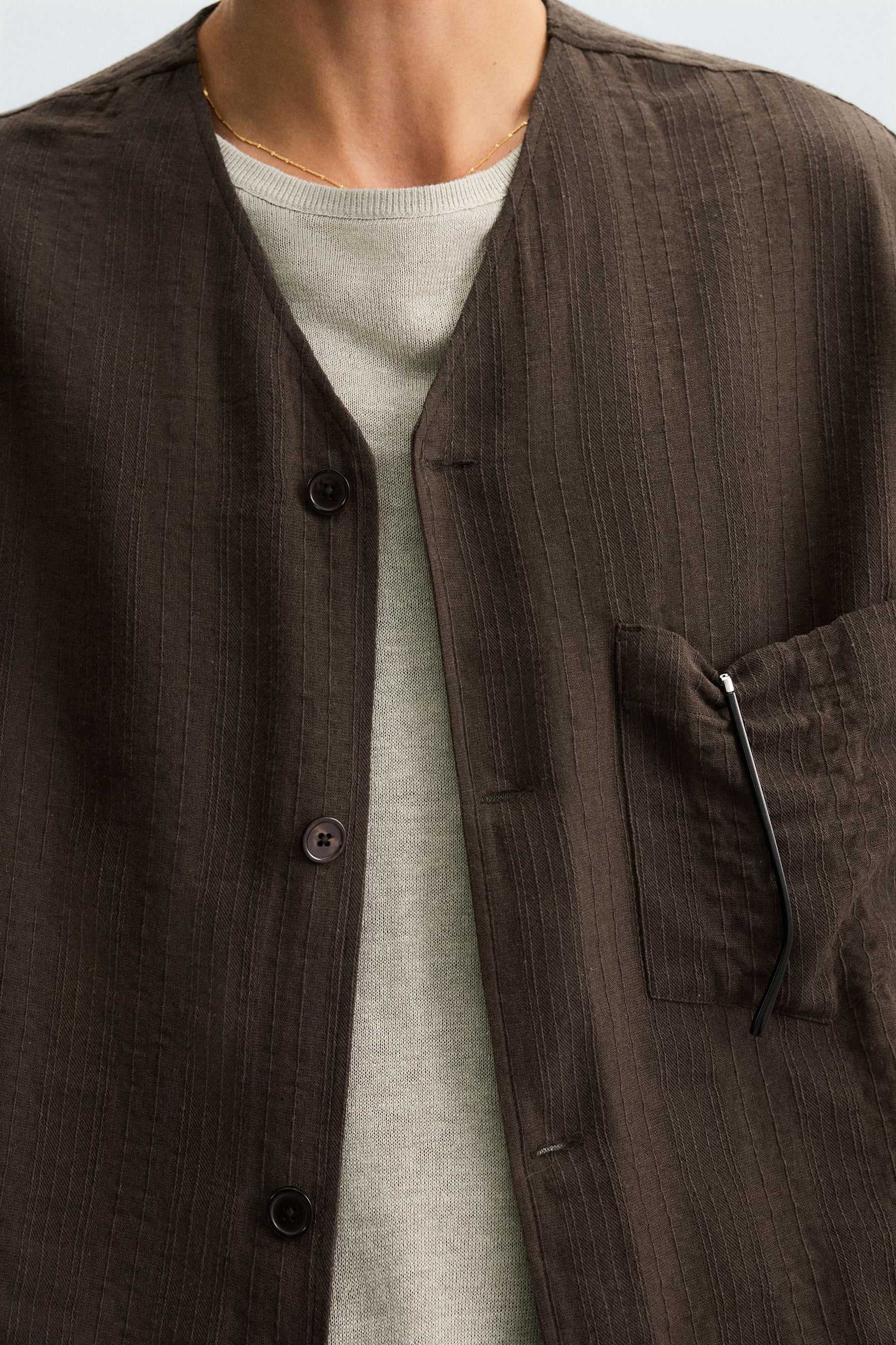 STRIPED JACQUARD SHIRT - Image 7