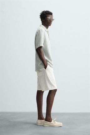 HERRINGBONE TEXTURED POLO SHIRT - Image 4