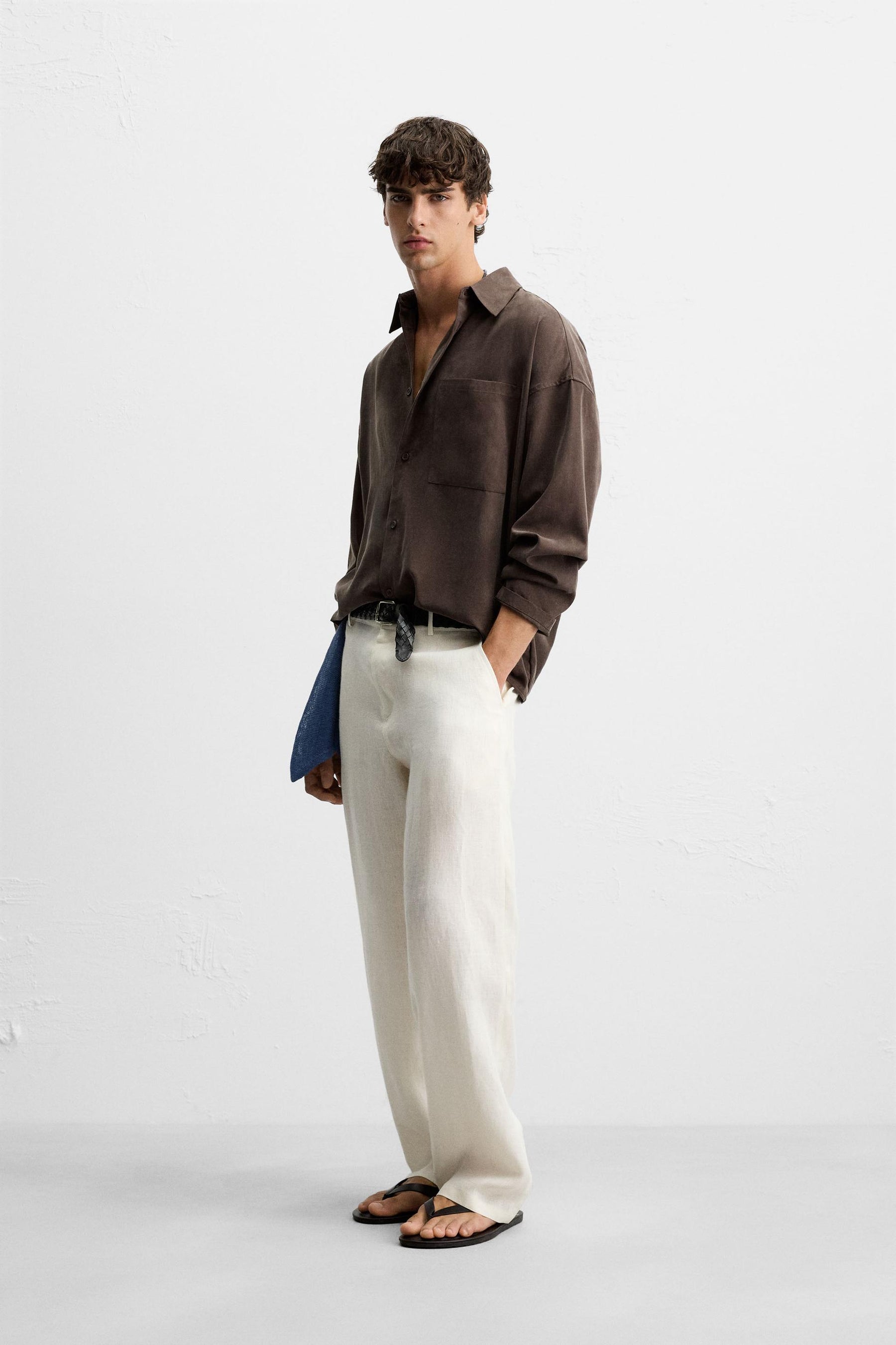 100% LINEN TROUSERS - Image 4