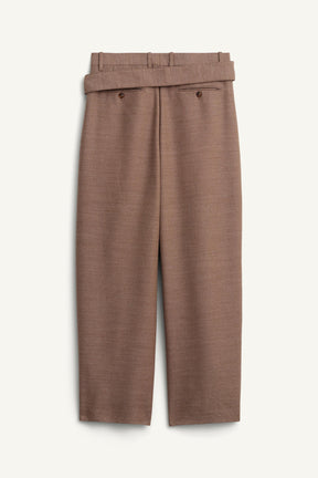 LIMITED EDITION WIDE-LEG TROUSERS WITH BELT - Image 8