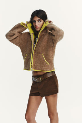 Contrasting Trim Cardigan